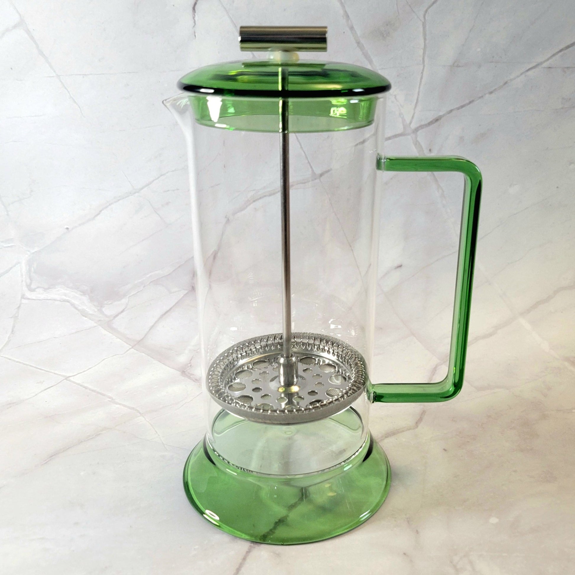 French Press in Green - Lady Love Coffee